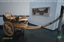 Die Wagenrekonstruktion vermittelt einen Eindruck antiker Fahrzeugtechnik. (Bild: Stefan Siedler)